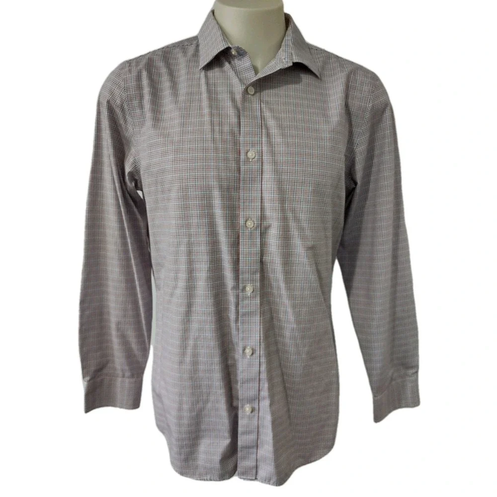 Banana Republic Dress Shirt Mens Size Large Slim Fit Collared Long sleeve Stripe